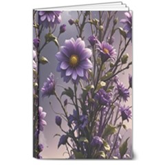 Flower Bloom Blossom Nature Flora 8  X 10  Hardcover Notebook by Apenda