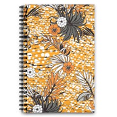 Leaf Yellow Point Flower White 5 5  X 8 5  Notebook by Grandong