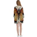 Butterflies of motivation Open Front 3/4 Sleeve Batwing Chiffon Cardigan Kimono View4
