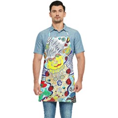 Supersonic Ladybug Angel Power Kitchen Apron by chellerayartisans