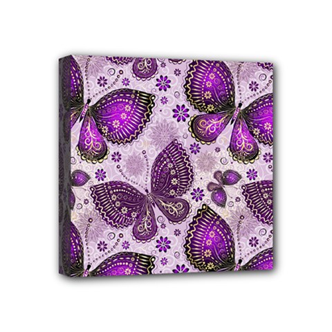 Butterflies Butterfly Insect Animal Nature Mini Canvas 4  X 4  (stretched) by Maspions