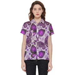 Butterflies Butterfly Insect Animal Nature Short Sleeve Pocket Shirt by Maspions