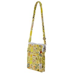 Marillo Pastel Zkt, Aesthetic, Stickers, Yellow Multi Function Travel Bag by kyorashop23