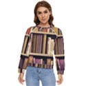 Books Bookshelves Office Fantasy Background Artwork Book Cover Apothecary Book Nook Literature Libra Women s Long Sleeve Raglan T-Shirt View1