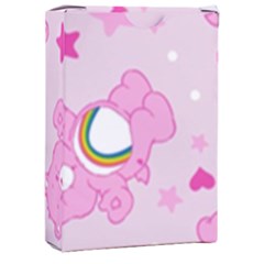 Cheer Bear Pink, Care, Care Bears, Cartoon Playing Cards Single Design (rectangle) With Custom Box by kyorashop23