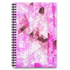 Pink Abstract Lineart 5 5  X 8 5  Notebook by Maspions