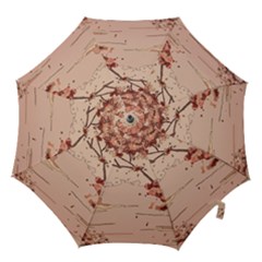 Pastel Nature , Art, Blue, Cute, Hook Handle Umbrellas (small) by kyorashop23