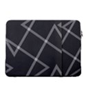 Stripes, Zigzag, Surface, Pattern, 15  Vertical Laptop Sleeve Case With Pocket View2