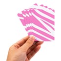 White Pink Stripes, Pattern Playing Cards Single Design (Rectangle) with Custom Box View3