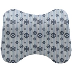 Snowflakes Winter Christmas Head Support Cushion by anzea