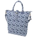 Snowflakes Winter Christmas Buckle Top Tote Bag View1