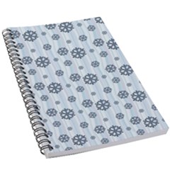 Snowflakes Winter Christmas 5 5  X 8 5  Notebook by anzea