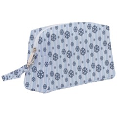 Snowflakes Winter Christmas Wristlet Pouch Bag (large) by anzea