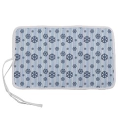 Snowflakes Winter Christmas Pen Storage Case (m) by anzea