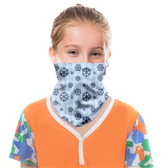 Snowflakes Winter Christmas Face Covering Bandana (kids) by anzea