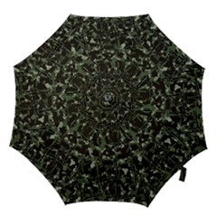 Hunting Motif Camouflage Pattern Print Bk Hook Handle Umbrellas (medium) by dflcprintsclothing