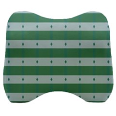 Pattern Triangle Velour Head Support Cushion by anzea