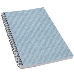 Blue Denim Texture, Macro 5 5  X 8 5  Notebook by kyorashop23