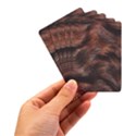 Brown Wool Texture Playing Cards Single Design (Rectangle) with Custom Box View3