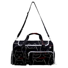 Catty Sports Gym Duffle Bag With Shoe Compartment by kyorashop23