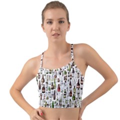 Bottle Chic Print Patterns Mini Tank Bikini Top by BellaVistaTshirt02
