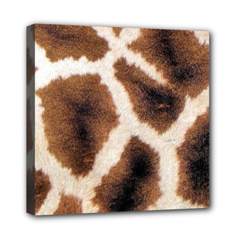 Giraffe Skin Texture Mini Canvas 8  X 8  (stretched) by kyorashop23