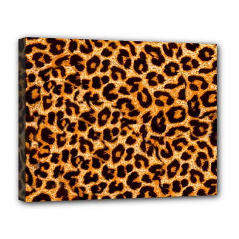Giraffe Texture, Close-up, Giraffe Skin Texture Canvas 14  X 11  (stretched) by kyorashop23