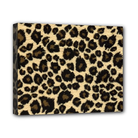 Jaguar Skin Texture, Jaguar Wool Texture, Yellow Canvas 10  X 8  (stretched) by kyorashop23