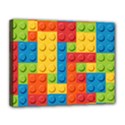 Lego Bricks, Colorful Dots Background Canvas 14  x 11  (Stretched) View1