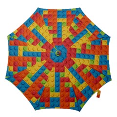 Lego Bricks, Colorful Dots Background Hook Handle Umbrellas (small) by kyorashop23