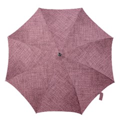 Pink Fabric Texture, Knitted Pink Texture, Hook Handle Umbrellas (small) by kyorashop23