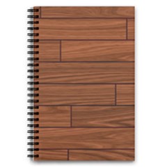 Seamless Wooden Planks Brown Wooden Background 5 5  X 8 5  Notebook by kyorashop23