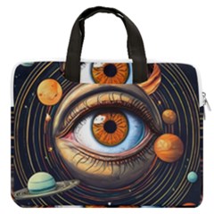 Eye Of The Universe (ai) Macbook Pro 15  Double Pocket Laptop Bag  by dflcprintsclothing