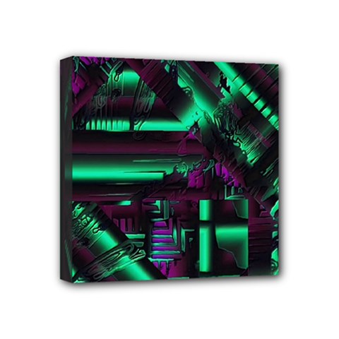 Beamed Mini Canvas 4  X 4  (stretched) by MRNStudios