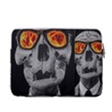 Gothic Elegance, Ironic Dark Art (AI) 13  Vertical Laptop Sleeve Case With Pocket View2