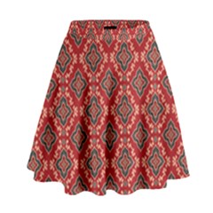 Illustrations Ajrak Abstract Design Pattern High Waist Skirt by Apenda