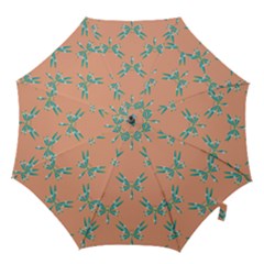 Turquoise Dragonfly Insect Paper Hook Handle Umbrellas (small) by anzea