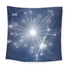 Network Technology Connection Square Tapestry (large) by anzea