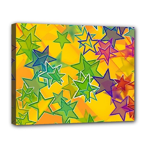 Star Homepage Abstract Canvas 14  X 11  (stretched) by anzea