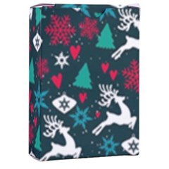 Holiday Season Pattern December Happy Holidays Merry Christmas Winter Family Festive New Year Playing Cards Single Design (rectangle) With Custom Box by Maspions