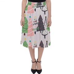 Christmas Trees Icons Classic Midi Skirt by Apen