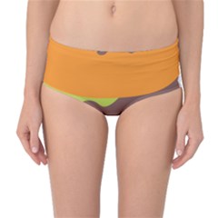 Hamburger Mid-waist Bikini Bottoms by anzea