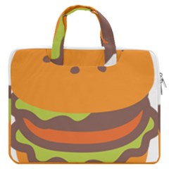 Hamburger Macbook Pro 15  Double Pocket Laptop Bag  by anzea