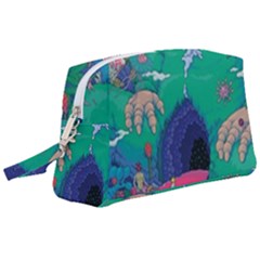 Planet Psychedelic Art Psicodelia Wristlet Pouch Bag (large) by Bedest