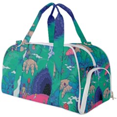 Planet Psychedelic Art Psicodelia Burner Gym Duffle Bag by Bedest