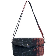 Astrology Surreal Surrealism Trippy Visual Art Removable Strap Clutch Bag by Bedest