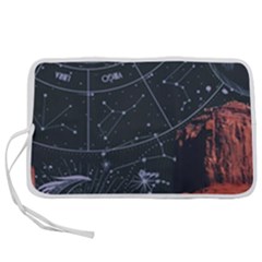 Astrology Surreal Surrealism Trippy Visual Art Pen Storage Case (m) by Bedest