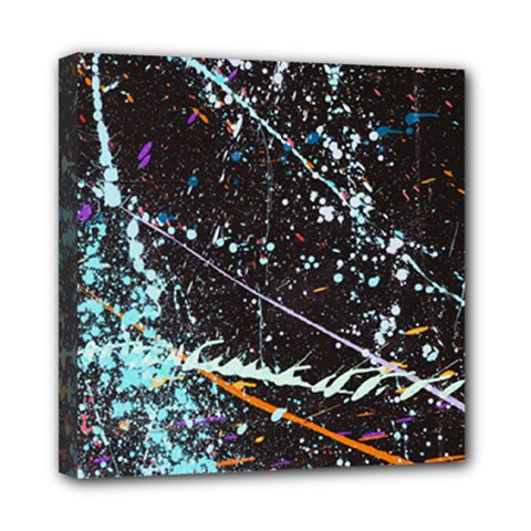 Abstract Colorful Texture Mini Canvas 8  X 8  (stretched) by Bedest