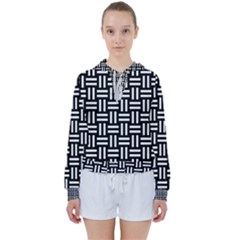 Frets Mosaic Pattern Geometric Women s Tie Up Sweat by Bedest