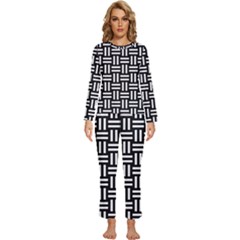 Frets Mosaic Pattern Geometric Womens  Long Sleeve Lightweight Pajamas Set by Bedest
